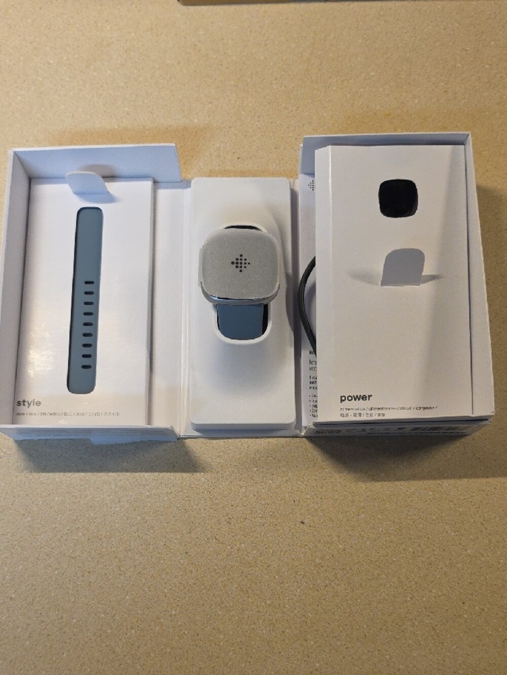 fitbit Versa 4 Smartwatch — Slate Blue Band Waterfall - Picture 2 of 6
